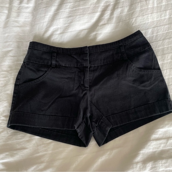 Black 2B Bebe Shorts - Picture 1 of 3